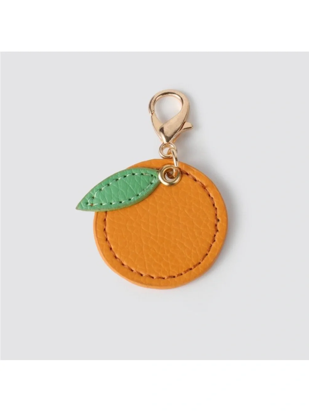 NIB Fruit Leather Charm 3 pc Set - Pink, Orange & Yellow